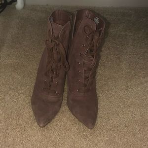 Lace up booties